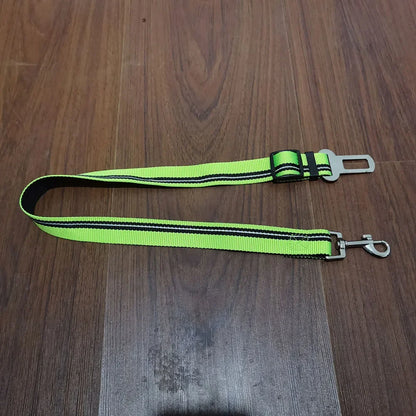 Pet Supplies Car Seat Belt Dog Seat Belt Dog Leash Vehicle Belt Adjustable Cushioning Elastic Reflective Safety Rope for Dog Cat